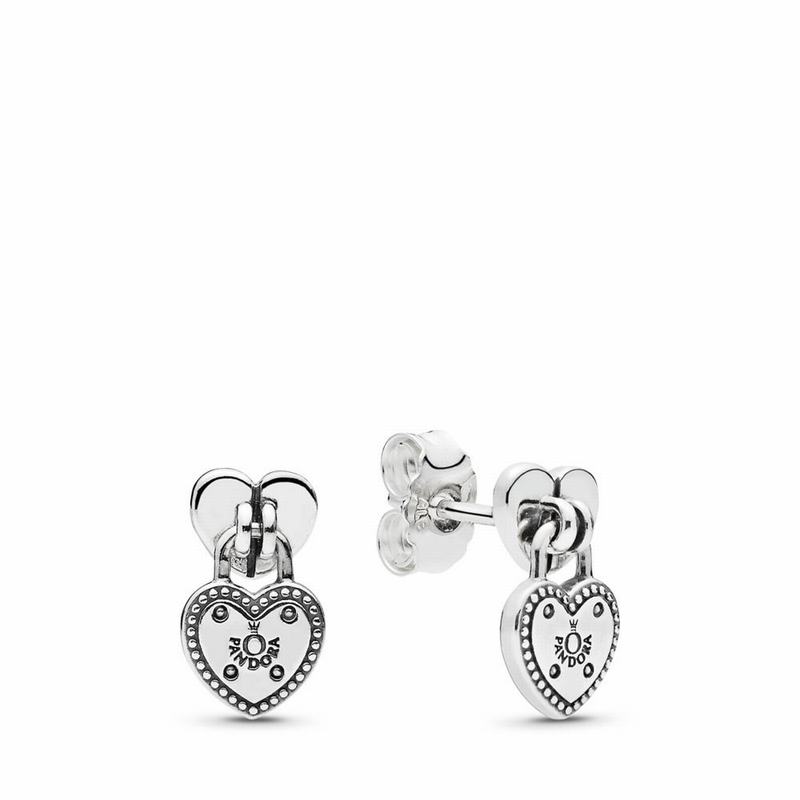 Pandora Love Locks Stud Earrings Ireland - Sterling Silver - 639810GUC